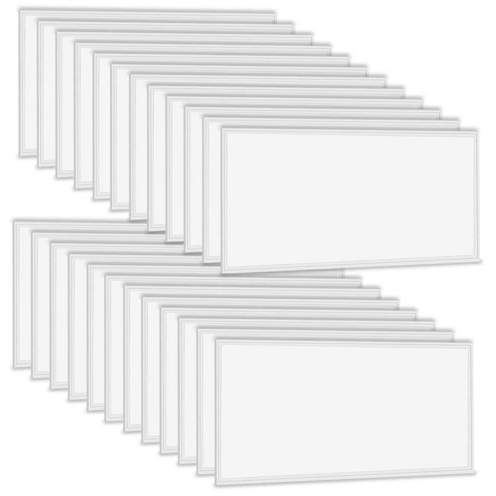 2 ft. x 4 ft. 7800 Lumens Integrated LED Panel Light, 5000K 2x4 LED Light Fixture Recessed Edge-Lit ETL Listed (24-Pack) price history on PriceWatchPro