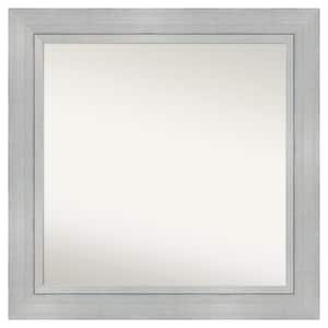 Romano Silver 35.25 in. x 35.25 in. Custom Non-Beveled Wood Framed Batthroom Vanity Wall Mirror