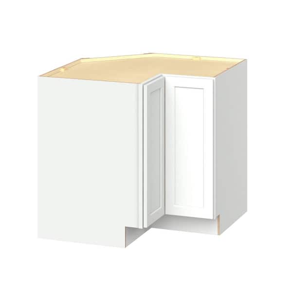 Emerson Pure White Lazy Susan Base Corner Ready to Assemble Kitchen Cabinet (36 in. W x 0.5 in. H x 36 in. D)