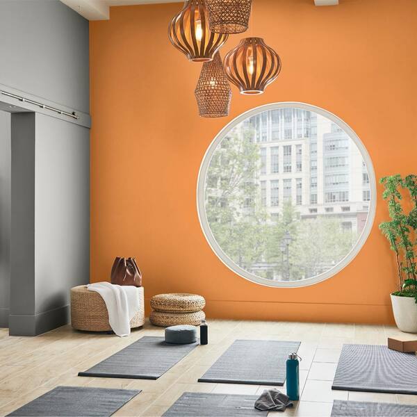 1 gal. #P240-7 Joyful Orange Hi-Gloss Enamel Interior/Exterior Paint