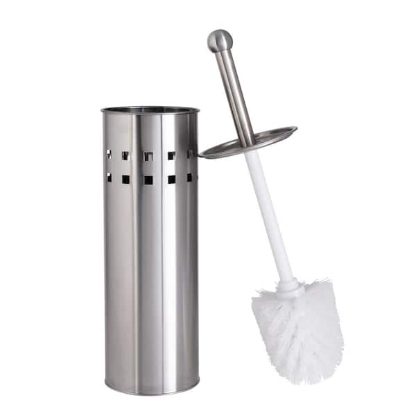 Bath Bliss Stainless Steel Toilet Brush with Air Vents-Promo