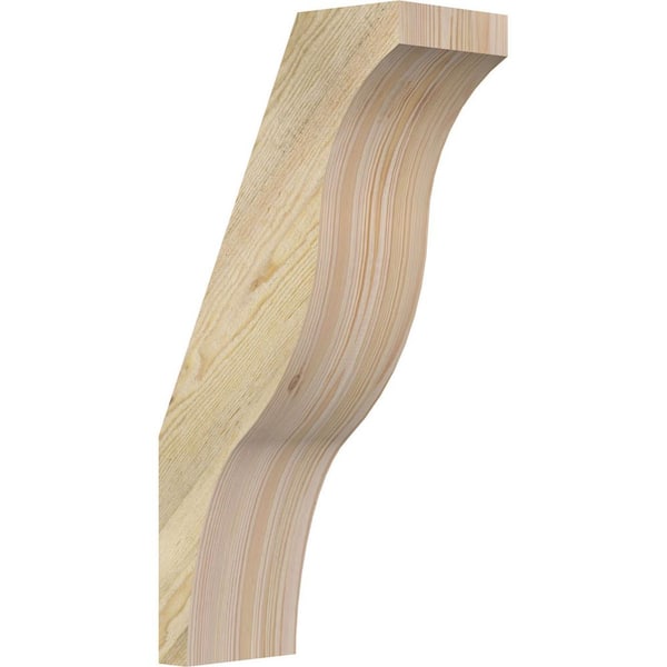 Ekena Millwork 6"W x 12"D x 24"H Funston Rough Sawn Knee Brace, Douglas Fir