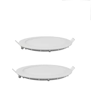 7.48 in. x 7.48 in. 1500 Lumens Integrated LED Round Panel Light, 6000K