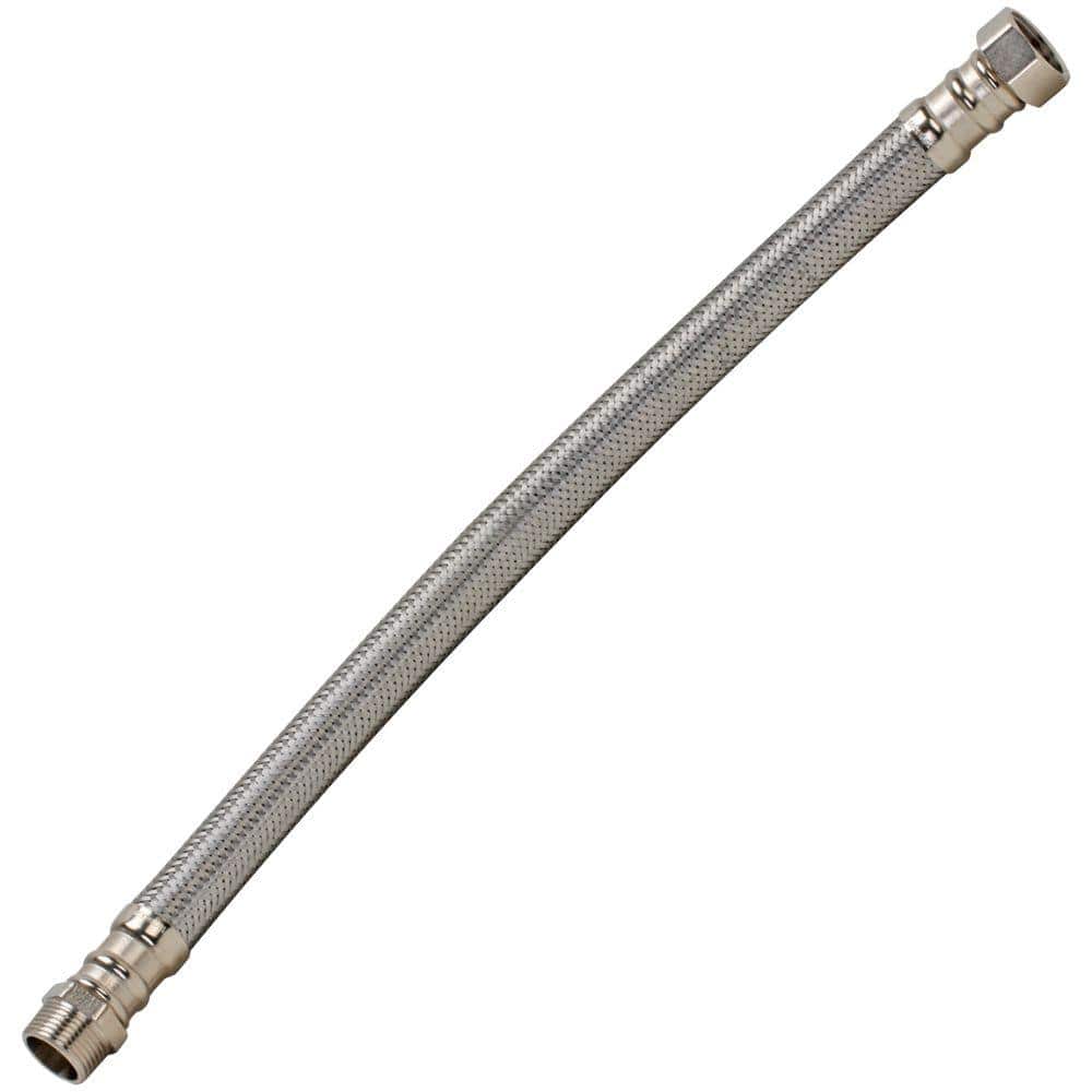 3/4 in. M.I.P. x 3/4 in. F.I.P x 18 in. L Braided Stainless Steel Water Heater Connector price history on PriceWatchPro