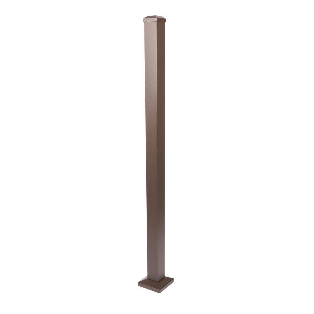2-1/2 in. x 2-1/2 in. x 49 in. Weathered Brown Aluminum Stair Post Kit price history on PriceWatchPro