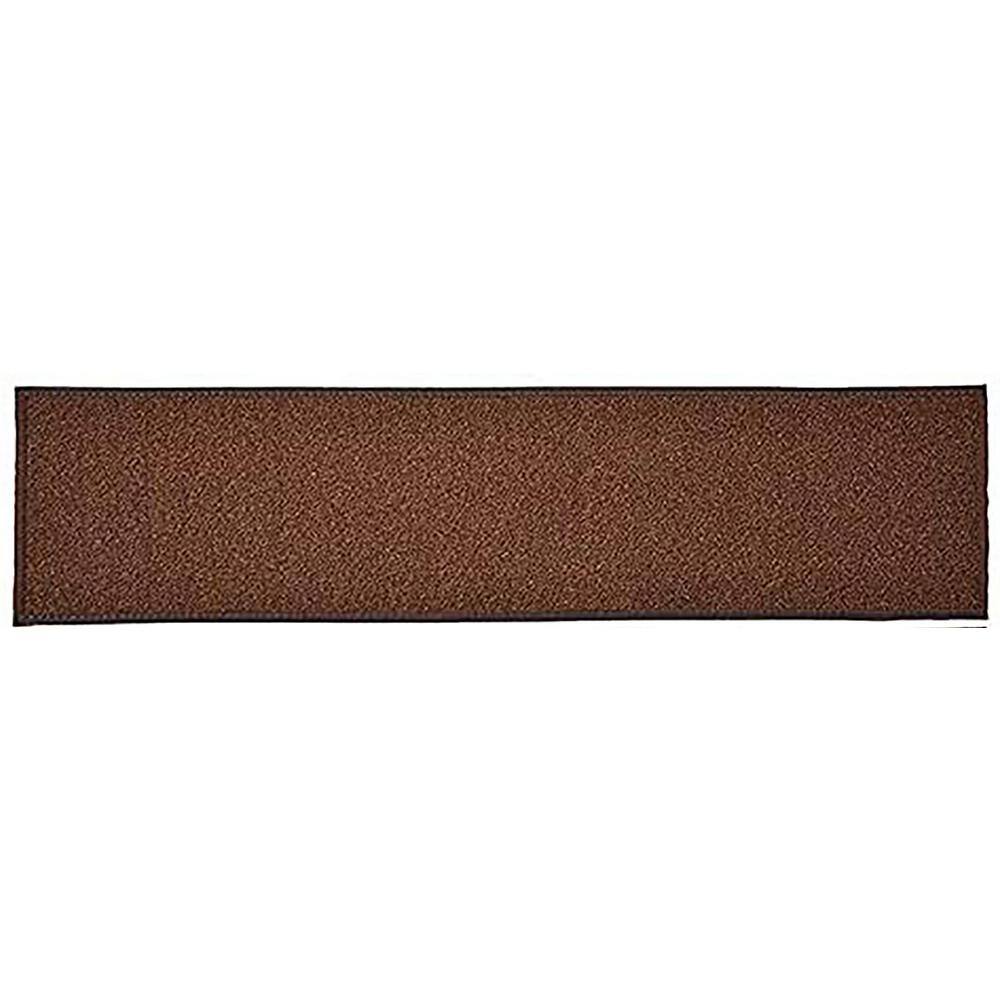 Custom Size Stair Treads Solid Brown 10 in. x 26 in. Indoor Carpet Stair Tread Cover Slip Resistant Backing (Set of 13) price history on PriceWatchPro