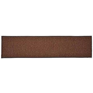 Custom Size Stair Treads Solid Brown 12 in. x 36 in. Indoor Carpet Stair Tread Cover Slip Resistant Backing (Set of 13)