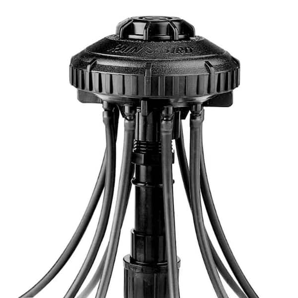 Drip 8-Port Adjustable Manifold with Pressure Compensating Spot Watering Drippers/Emitters 0.5 to 24 GPH