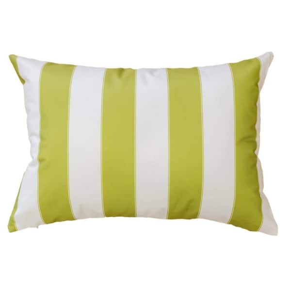 Riley Lime Rectangular Outdoor Throw Pillow