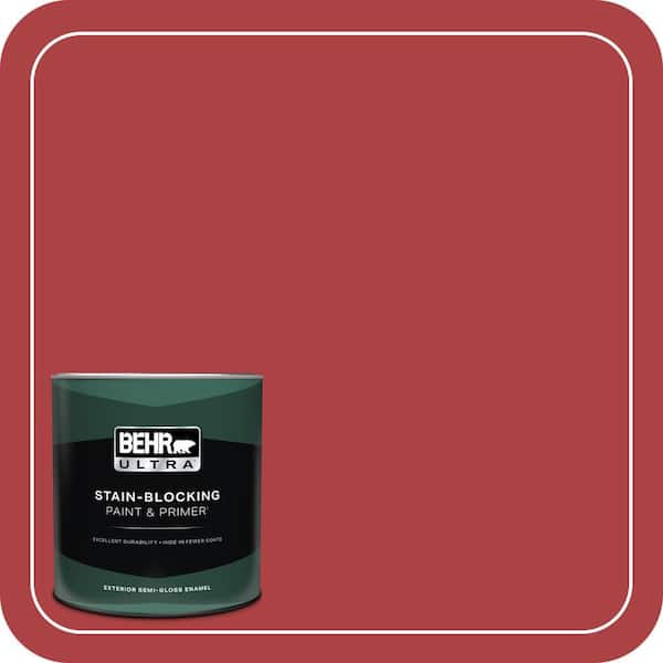 BEHR ULTRA 1 qt. #160B-7 Daredevil Semi-Gloss Enamel Exterior Paint & Primer