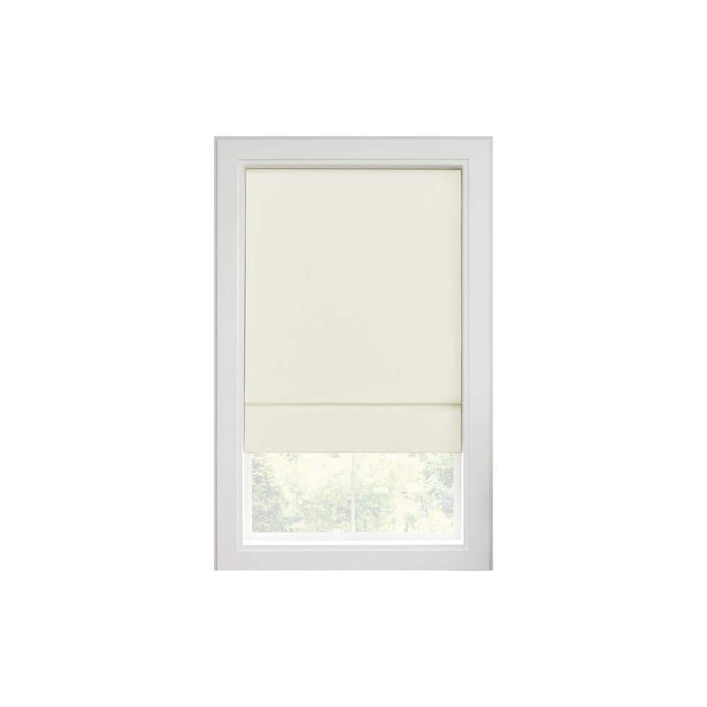 Kylie Ivory Cordless 100% Blackout Polyester Roman Shade 23 in. W x 64 in. L price history on PriceWatchPro