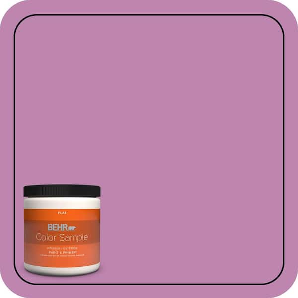 BEHR PREMIUM PLUS 8 oz. #MQ4-60 Joie De Vivre Flat Interior/Exterior Paint & Primer Color Sample