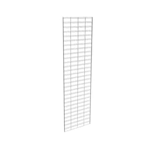 84 in. H x 24 in. L Chrome Metal Slatgrid Wall Panel Set (3-Pack)