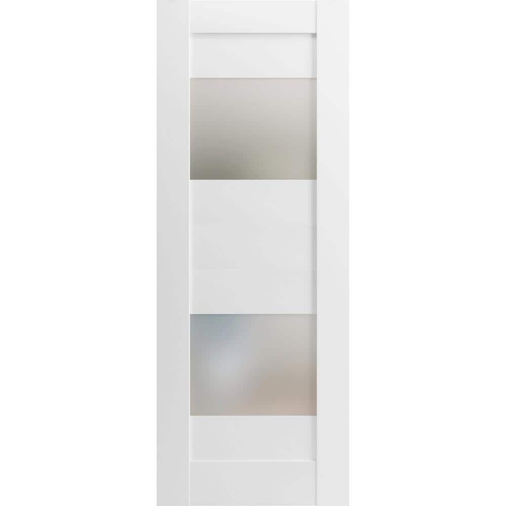 32 in. x 96 in. Solid MDF Frosted glass White Interior Door Slab price history on PriceWatchPro