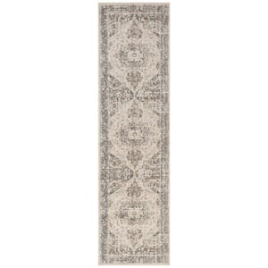 Alpine 3 ft. X 10 ft. Light Beige Medallion Area Rug