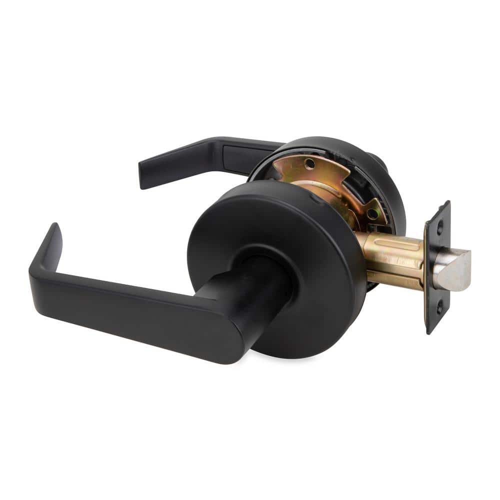 Matte Black Commercial Grade 2 Cylindrical Passage Door Handle