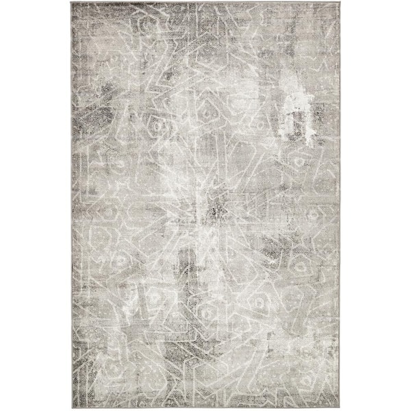 Unique Loom Sofia Rainier Dark Gray 5' 0 x 8' 0 Area Rug