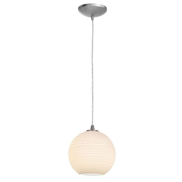 Access Lighting 1-Light Pendant Oil Rubbed Bronze Finish White GlassLN -DISCONTINUED