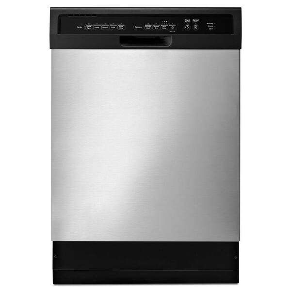 Whirlpool Front Control Dishwasher in Stainless Steel with Stainless Steel Tub