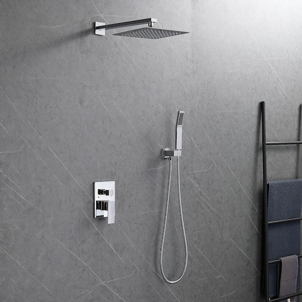 Staykiwi Single Handle 1-Spray Shower Faucet 1.8 GPM with Pressure Balance Anti Scald in. Chrome