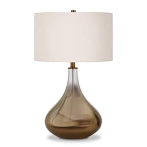 Ceres 24 in. Brass Ombre Glass Table Lamp