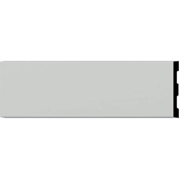 Ekena Millwork SAMPLE - 3/8 in. x 12 in. x 3-7/8 in. Urethane Traditional Flat Trim