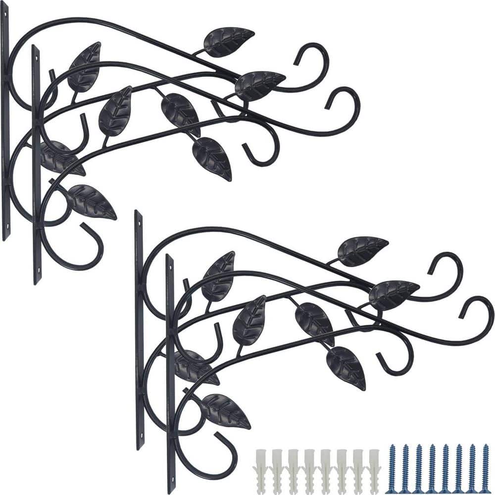 4 Pack Hanging Plant Bracket 12 in. Metal Planter Hooks for Hanging Planter Bird Feeder Wind Chime Lanterns price history on PriceWatchPro