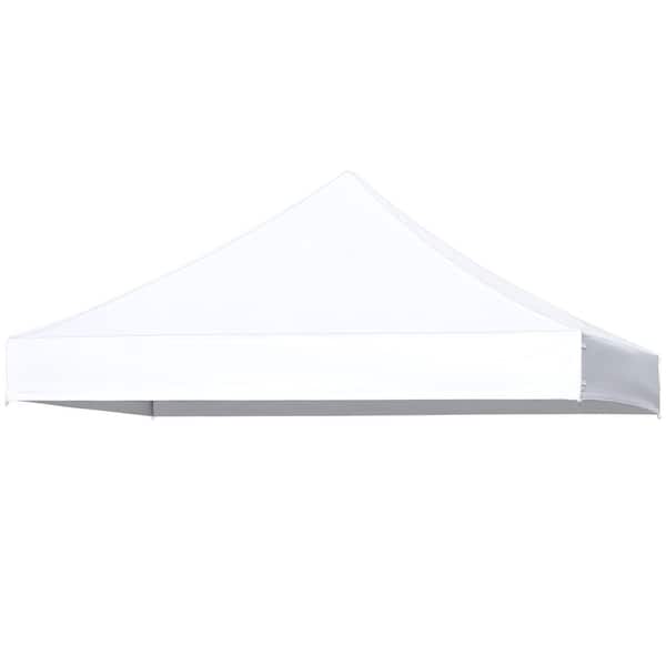 10 ft. x 10 ft. White Pop Up Canopy Replacement Canopy Tent Top Cover Only