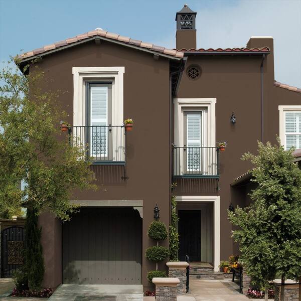 rustic tobacco behr BEHR 1 gal. #N230-7 Rustic Tobacco Satin Interior/Exterior Masonry, Stucco  and Brick Paint 28201