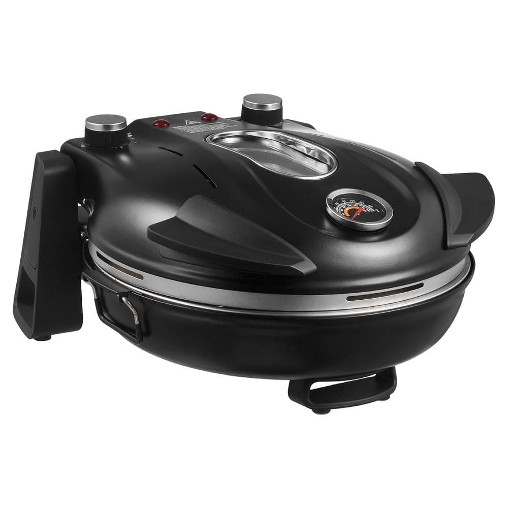 Pizza Oven, 12 in Electric Pizza Maker, 1200W Electric Pizzas Cooker with Cordierite Stone, 5-Mode Temperature Control price history on PriceWatchPro