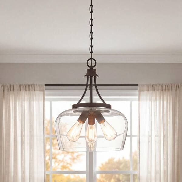 Savoy House Octave 15 in. W x 18 in. H 3-Light English Bronze