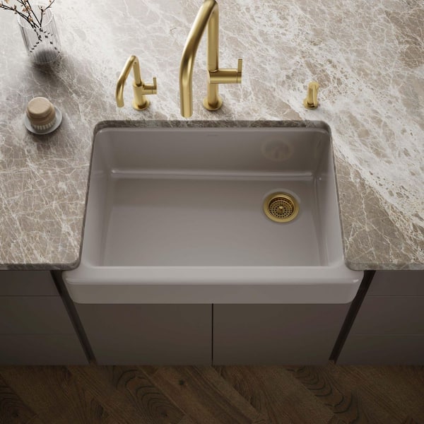 Whitehaven 32.5 in. Undermount Cast Iron Single-Bowl Farmhouse Kitchen Sink