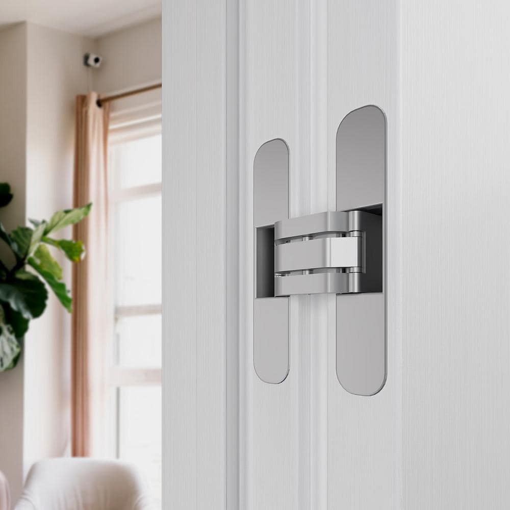 Primed White Solid Core Frameless Left-Handed Interior Door