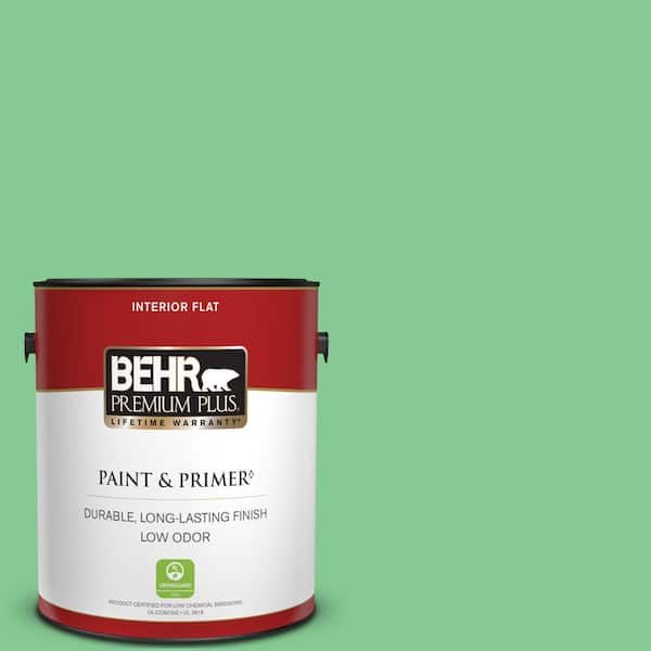 BEHR PREMIUM PLUS 1 gal. #P400-4 Good Luck Flat Low Odor Interior Paint & Primer