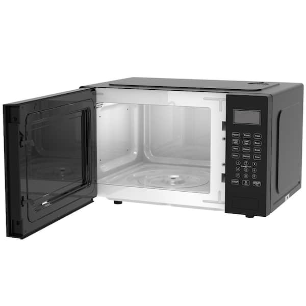 0.9 cu. ft. 18 in. Width Countertop Microwave Oven, 900W, 10 Auto Menus Preset, Defrost Function, LED Display-Black