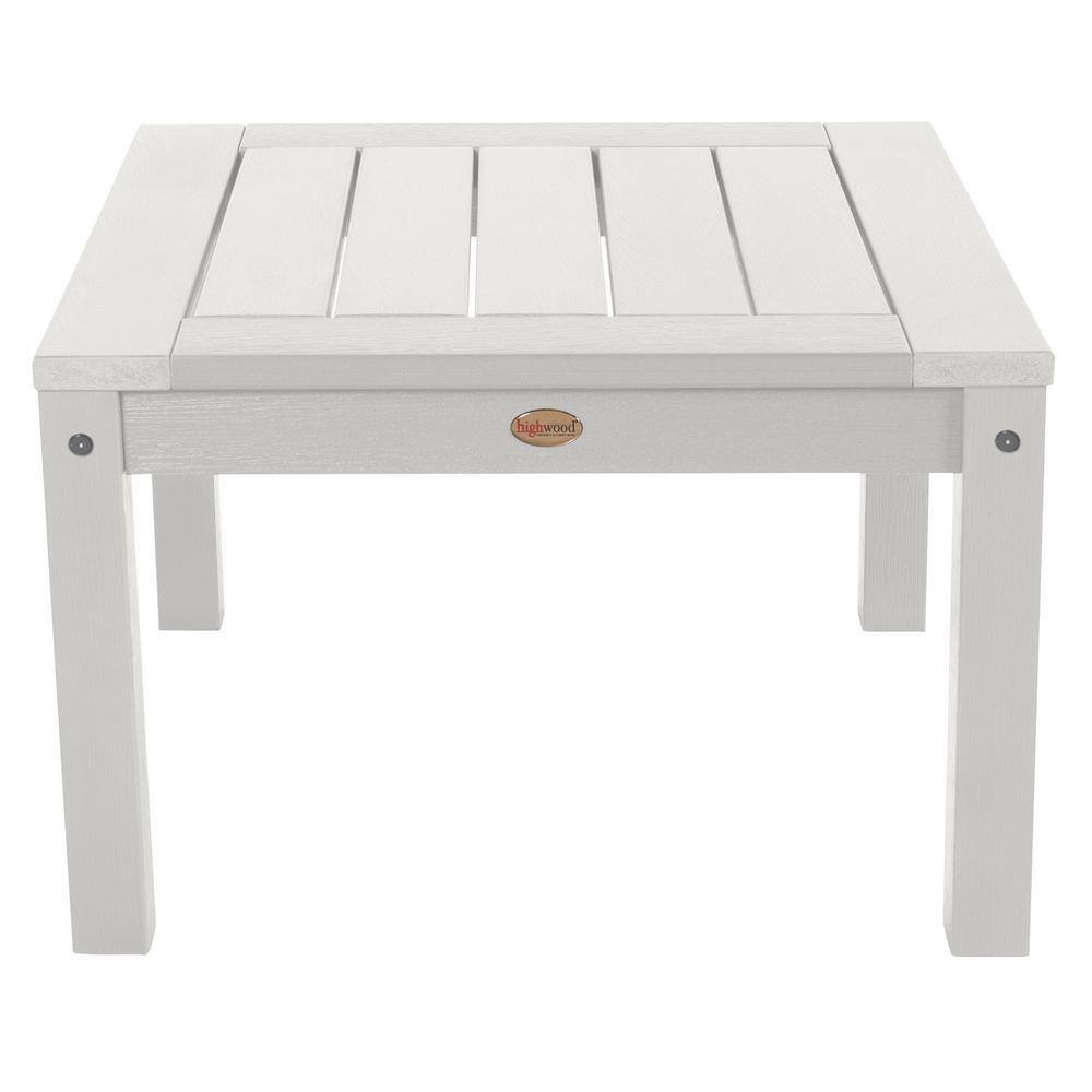 Highwood White Folding Adirondack Outdoor Side Table