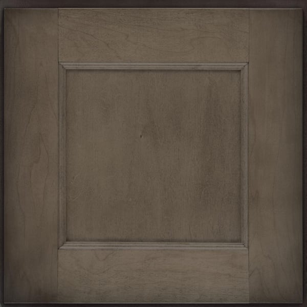 KRAFTMAID SIMPLICITY 14-5/8 in. x 14-5/8 in. Cabinet Door Sample in Cannon Grey