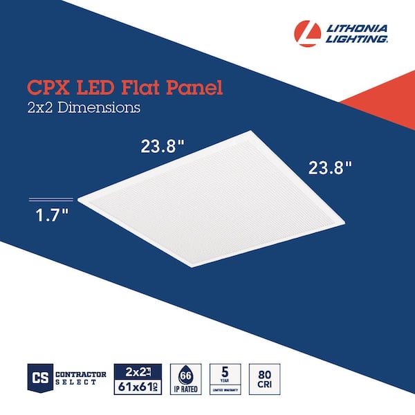 Lithonia Lighting Contractor Select CPX A12 Lens 2 ft. x 2 ft