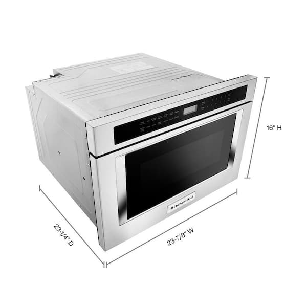 24 Under-Counter Microwave Oven Drawer Stainless Steel KMBD104GSS
