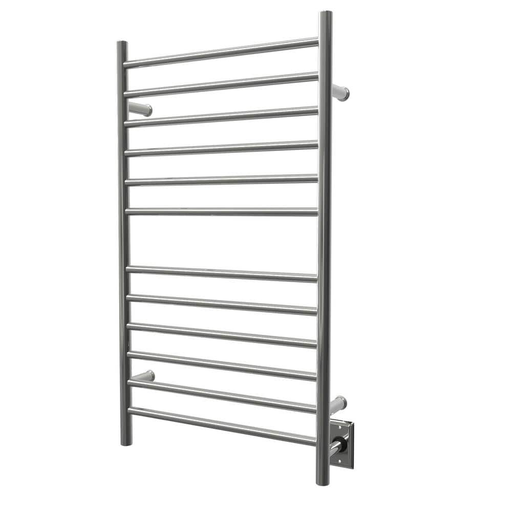 Radiant Polished Nickel Large Wall Mount Electric Towel Warmer
