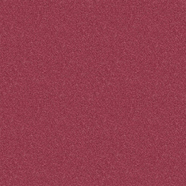 TrafficMaster Watercolors II - Ballerina - Red 38.4 oz. Polyester Texture Installed Carpet