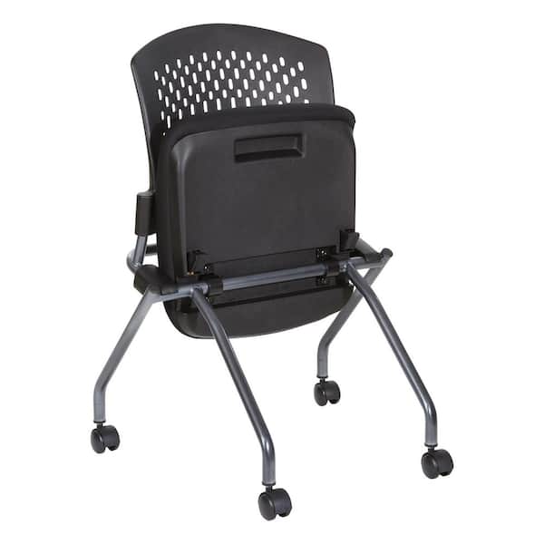 Coal FreeFlex Rolling Visitor Office Chair (Set of 2)