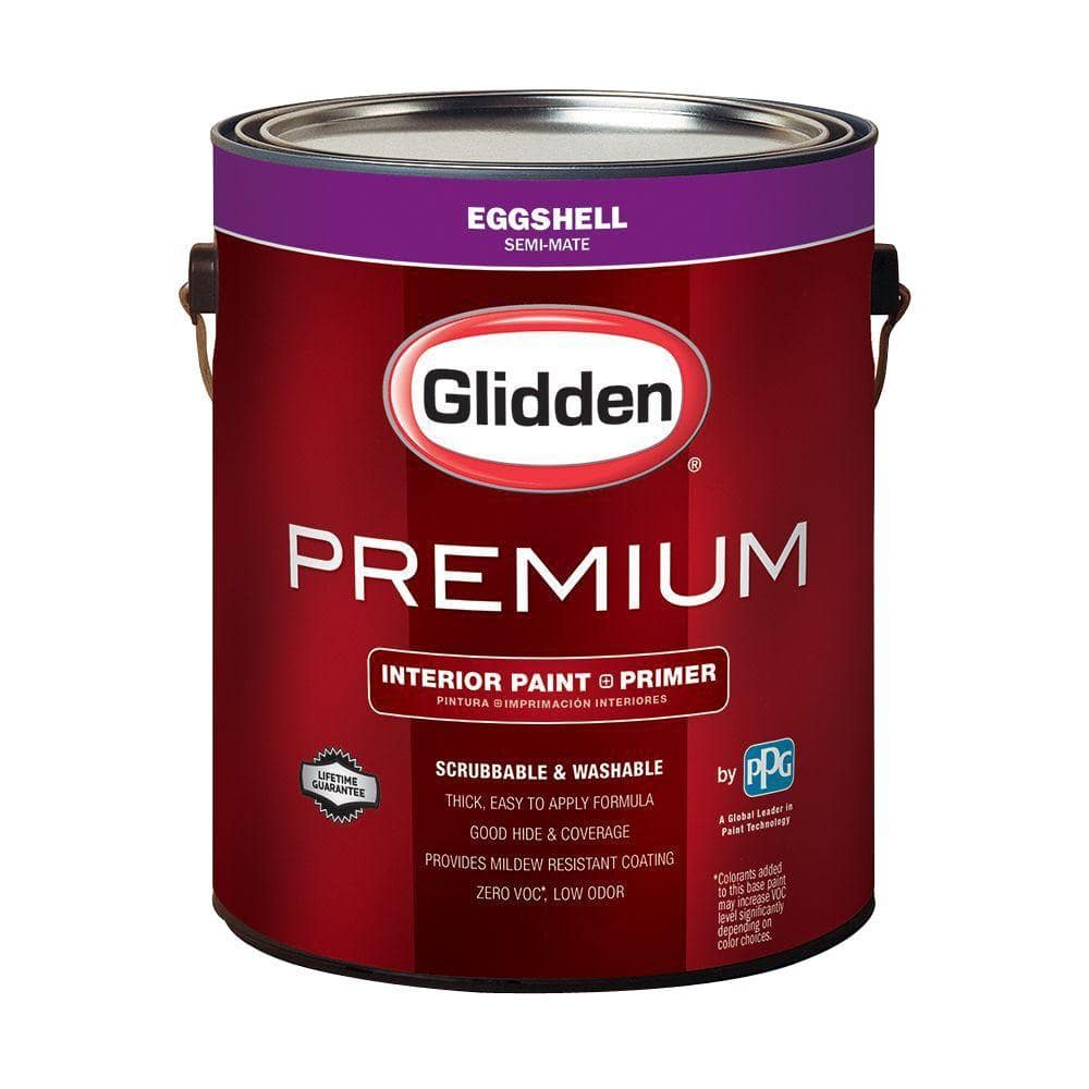 Glidden Premium 1 gal. Base 3 Eggshell Interior Paint GLN6013N-01 - The ...