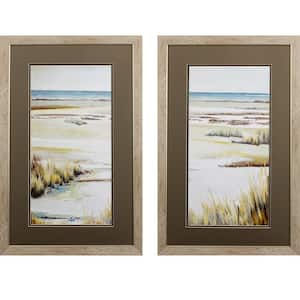 Victoria Beach Landscape by Unknown Wooden Wall Art (Set of 2)