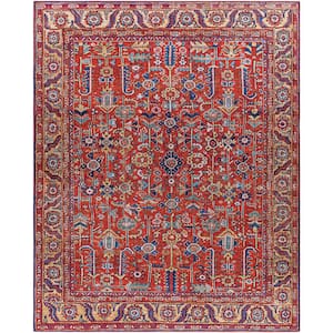 Rawle Red 7 ft. 6 in. x 9 ft. 6 in. Area Rug