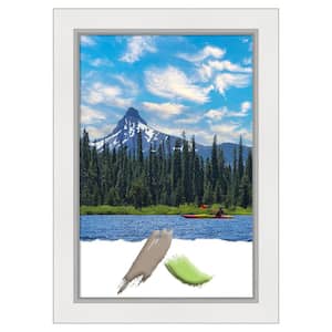 Eva White Silver Picture Frame Opening Size 20 x 30 in.