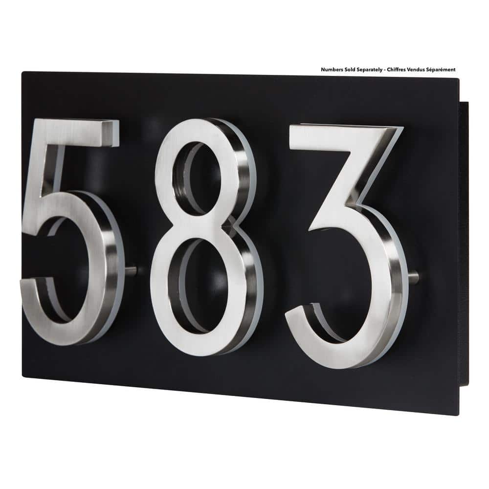 5 Inch Floating House Numbers, Colleer Modern Address Numbers, Metal  Numbers Matching Screws, Mailbox Numbers Black Address Numbers,Address  Plaque for