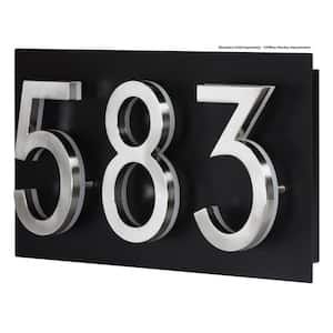 Small Rectangular Address Plaque for LED Backlit Numbers (1 to 3 Digits)