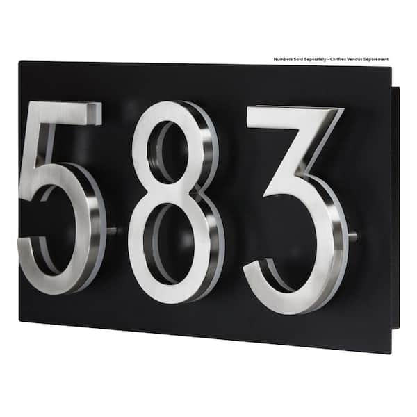 Unbranded Small Rectangular Address Plaque for LED Backlit Numbers (1 to 3 Digits)
