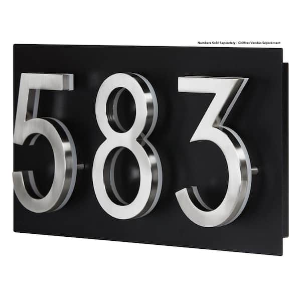 KLASSEN BRONZE LIMITED Small Rectangular Address Plaque for LED Backlit Numbers (1 to 3 Digits)